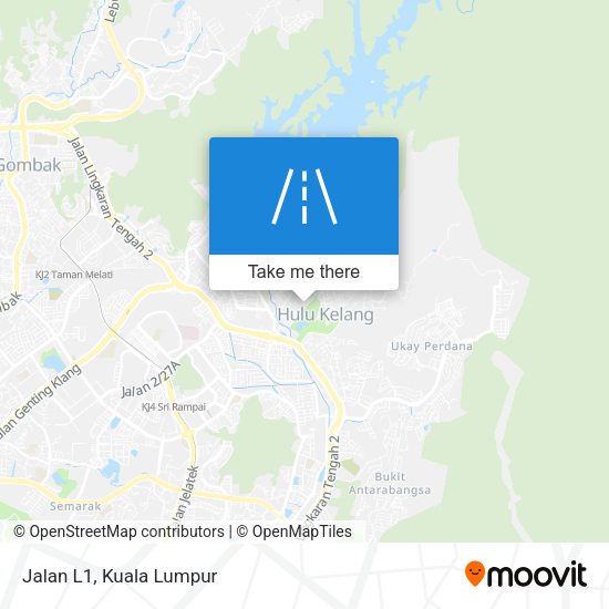 Jalan L1 map