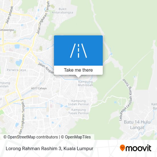 Lorong Rahman Rashim 3 map