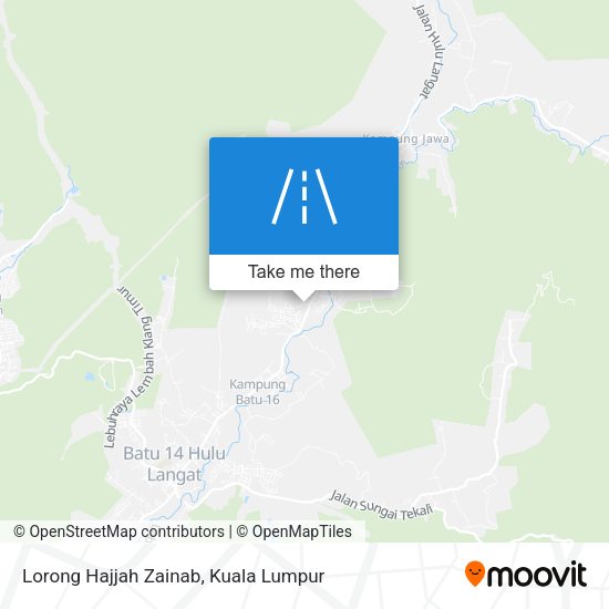 Peta Lorong Hajjah Zainab