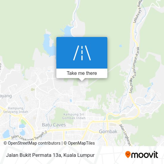 Peta Jalan Bukit Permata 13a