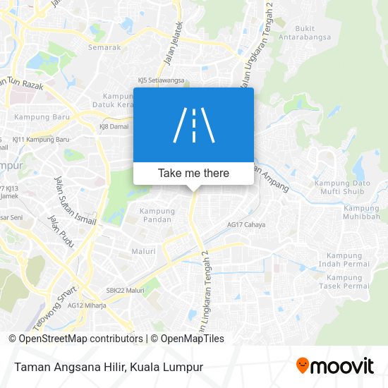 Taman Angsana Hilir map