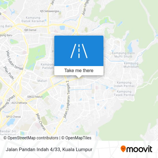 Peta Jalan Pandan Indah 4/33