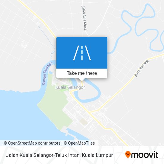 Jalan Kuala Selangor-Teluk Intan map