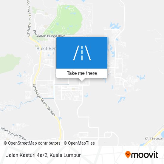 Jalan Kasturi 4a/2 map