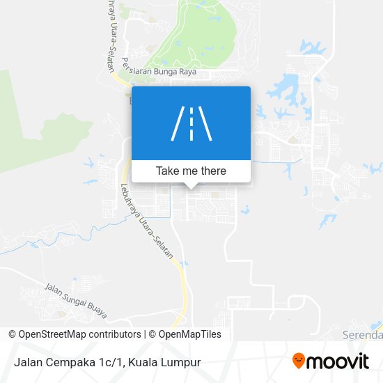 Peta Jalan Cempaka 1c/1