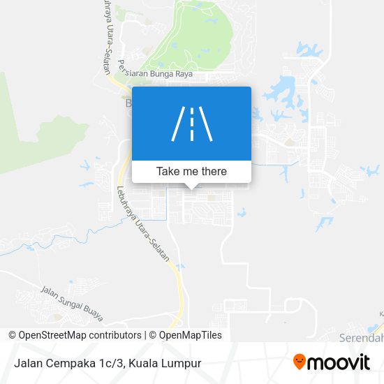 Jalan Cempaka 1c/3 map