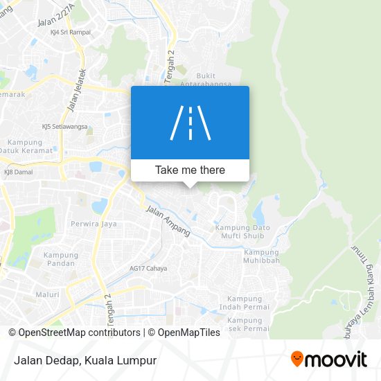 Jalan Dedap map