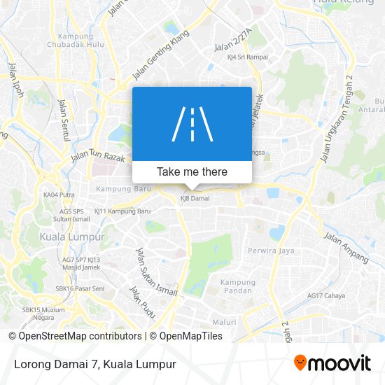 Peta Lorong Damai 7