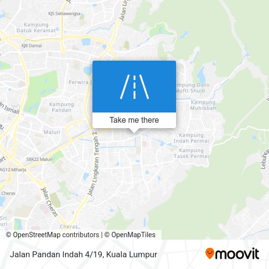 Peta Jalan Pandan Indah 4/19