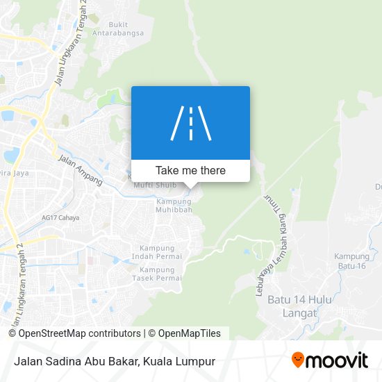 Peta Jalan Sadina Abu Bakar
