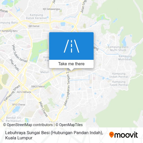 Peta Lebuhraya Sungai Besi (Hubungan Pandan Indah)