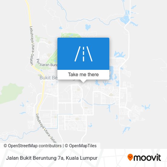 Jalan Bukit Beruntung 7a map