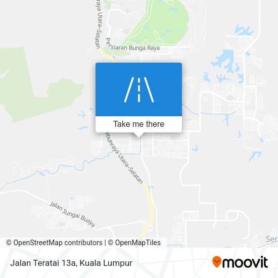 Jalan Teratai 13a map