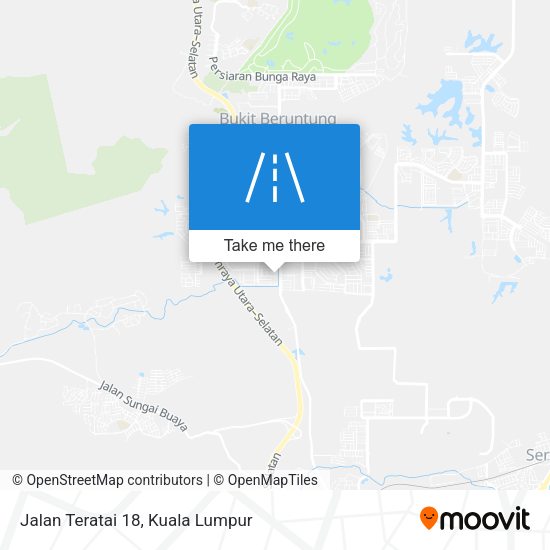 Jalan Teratai 18 map