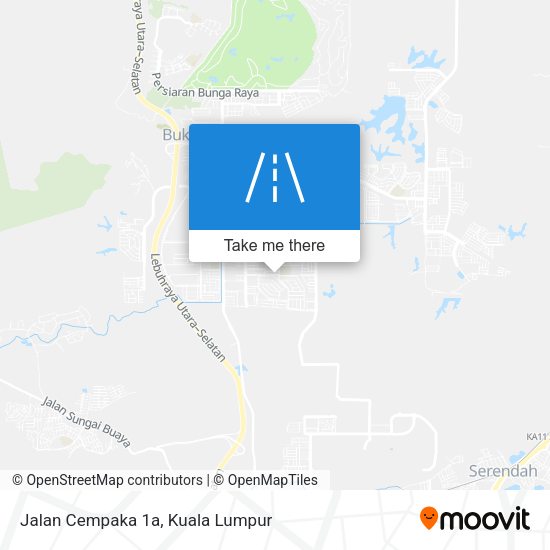 Peta Jalan Cempaka 1a