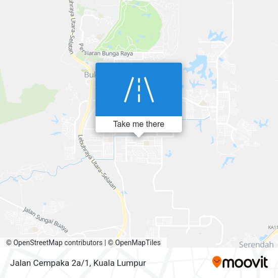 Jalan Cempaka 2a/1 map