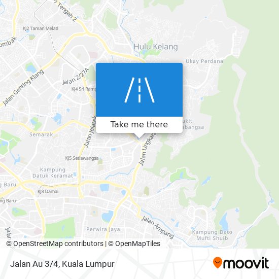 Jalan Au 3/4 map