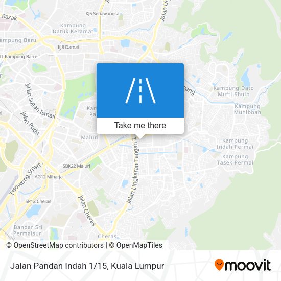 Jalan Pandan Indah 1/15 map