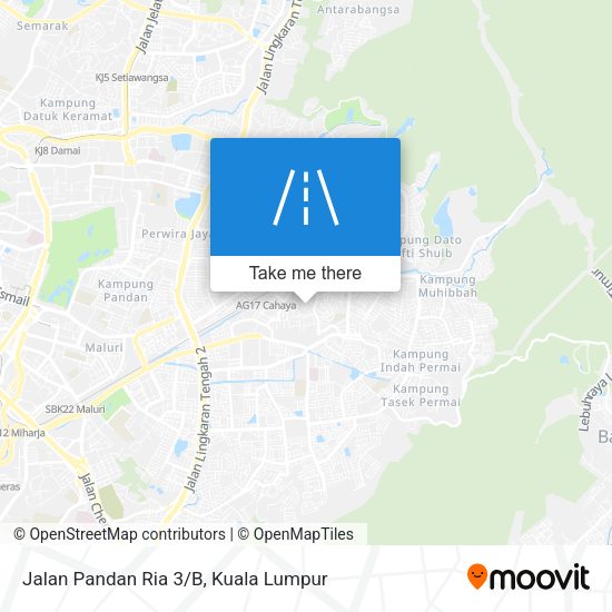 Jalan Pandan Ria 3/B map