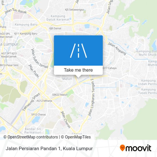 Jalan Persiaran Pandan 1 map