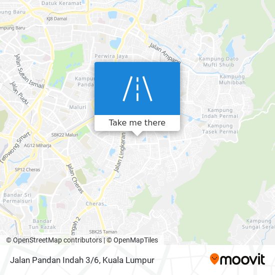 Peta Jalan Pandan Indah 3/6