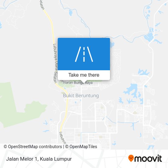 Jalan Melor 1 map