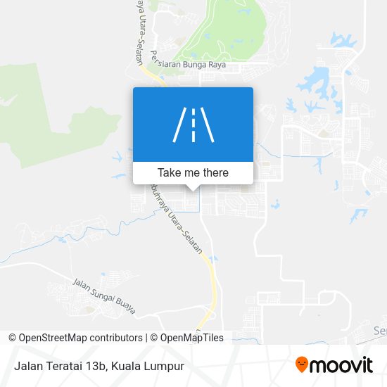 Jalan Teratai 13b map