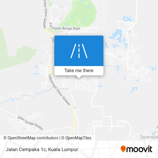 Jalan Cempaka 1c map