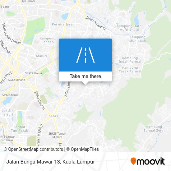 Peta Jalan Bunga Mawar 13
