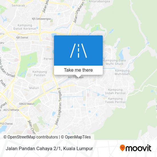 Jalan Pandan Cahaya 2/1 map