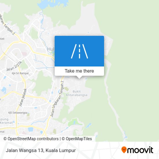 Jalan Wangsa 13 map