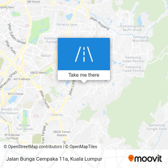 Jalan Bunga Cempaka 11a map