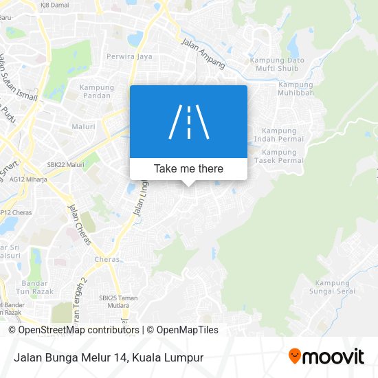 Peta Jalan Bunga Melur 14