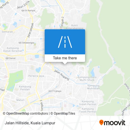 Peta Jalan Hillside