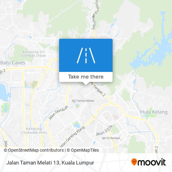 Peta Jalan Taman Melati 13