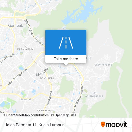 Peta Jalan Permata 11