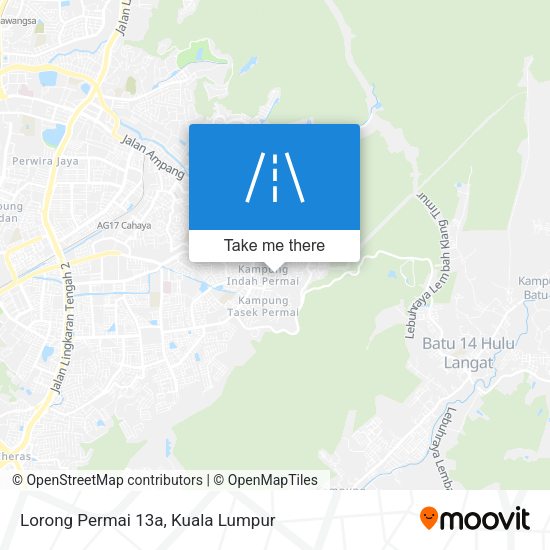 Peta Lorong Permai 13a