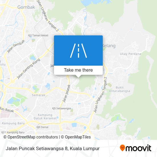 Jalan Puncak Setiawangsa 8 map