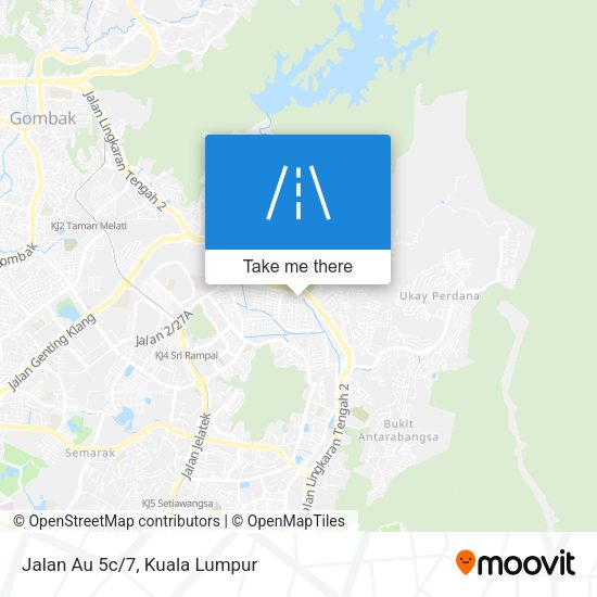 Jalan Au 5c/7 map