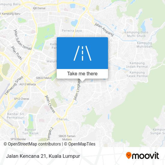 Jalan Kencana 21 map