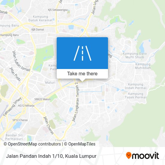 Jalan Pandan Indah 1/10 map