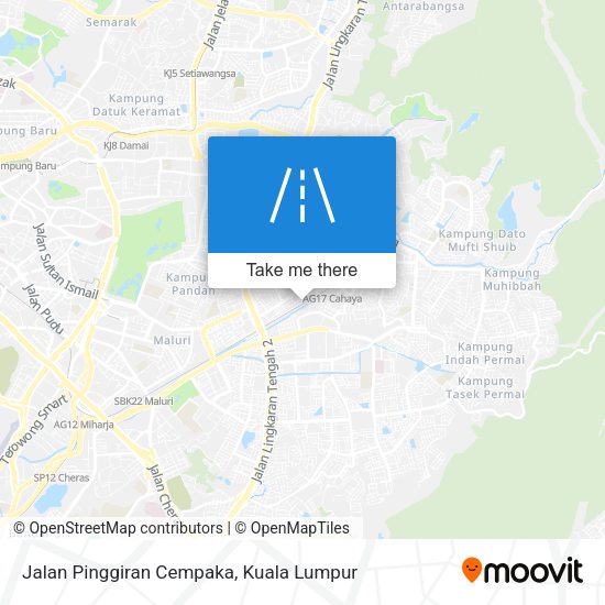Peta Jalan Pinggiran Cempaka
