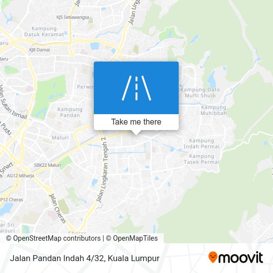 Peta Jalan Pandan Indah 4/32