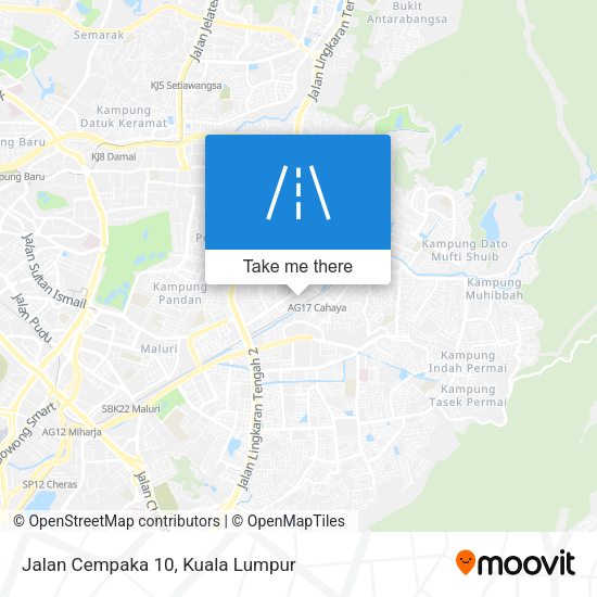Peta Jalan Cempaka 10