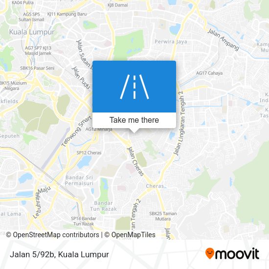 Jalan 5/92b map