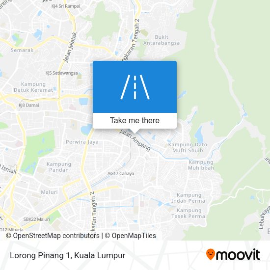 Lorong Pinang 1 map