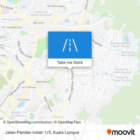 Peta Jalan Pandan Indah 1/5