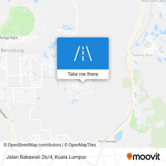 Jalan Bakawali 2b/4 map
