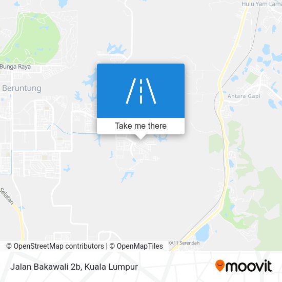 Peta Jalan Bakawali 2b
