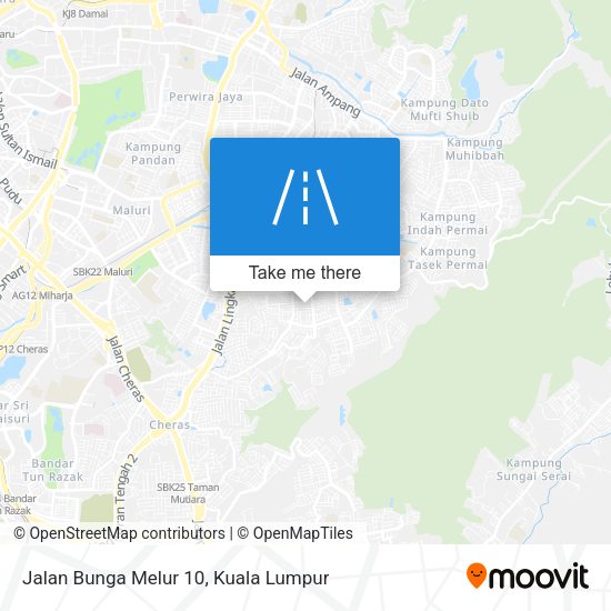 Jalan Bunga Melur 10 map